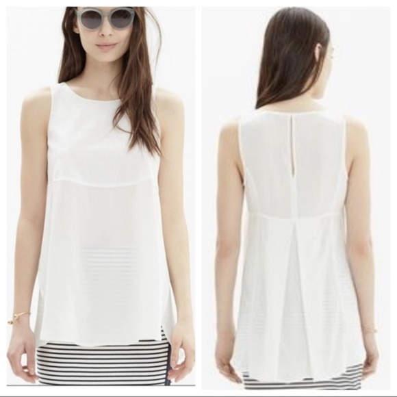 Madewell Tops - Madewell Women's Sunbask Tank Top In Pure White